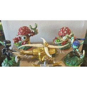 Skylanders LIFE ELEMENT Lot of 5 Nitro Stealth Stinger, LightCore Shroomboom Elf